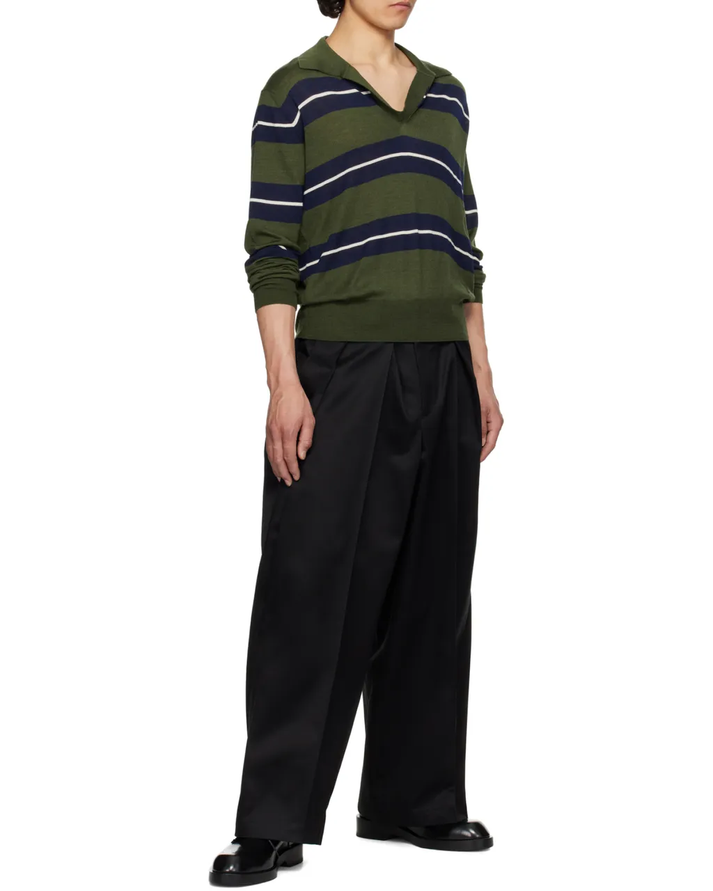Ami Tonal Striped Polo