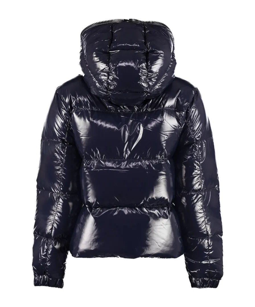 Zippered Quilted Down Jacket
