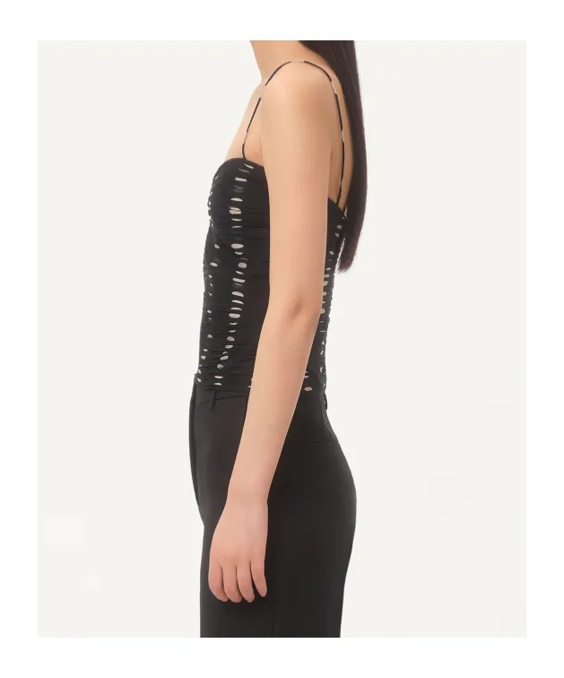 Valentino Dot Printed Sleeveless Top