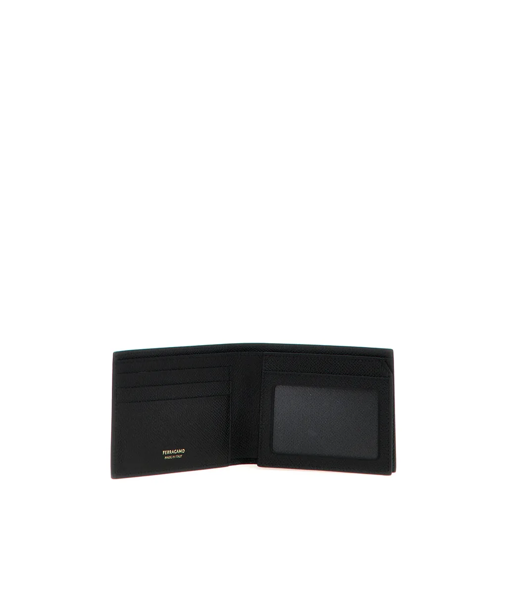 Ferragamo Gancini Plaque Wallet Card Holder Set