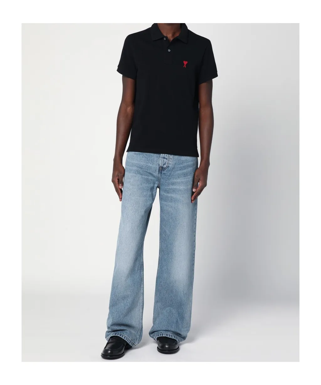 Ami De Coeur Black Polo Shirt