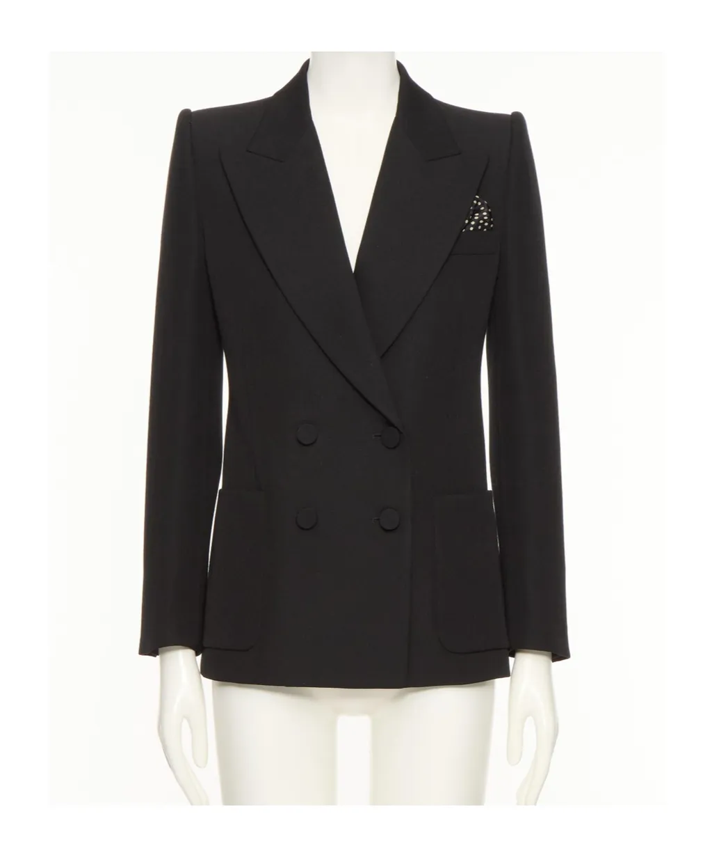 Valentino Double-Breasted Long-Sleeved Blazer