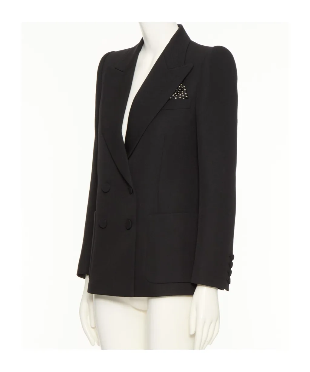 Valentino Double-Breasted Long-Sleeved Blazer