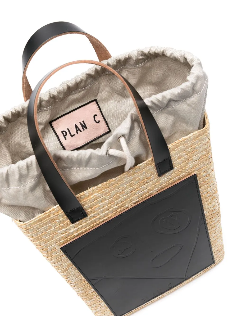 Pili And Bianca Straw Tote Bag