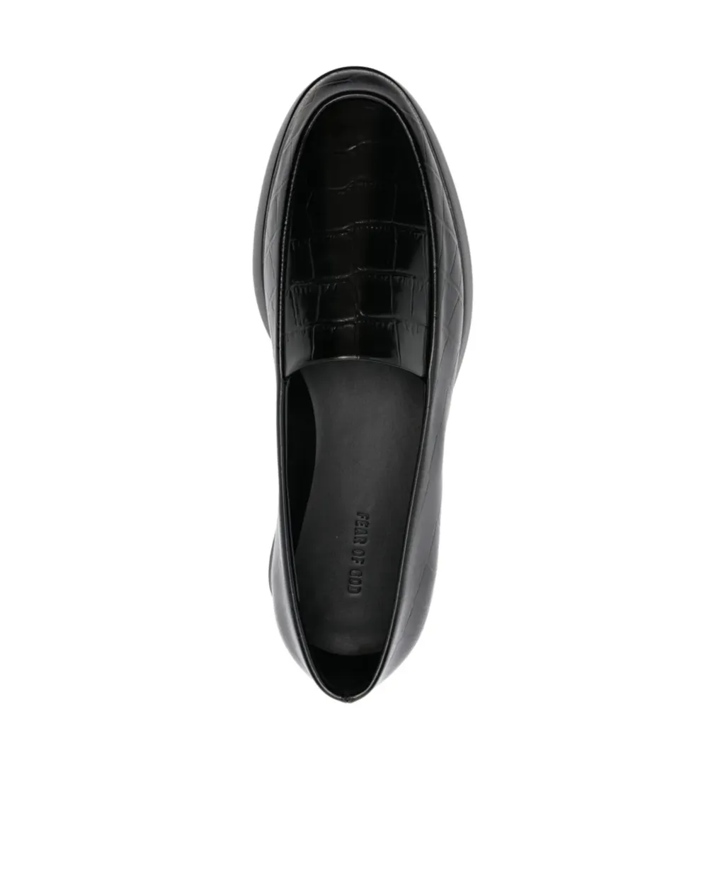 Fear Of God Embossed Almond-Toe Loafers