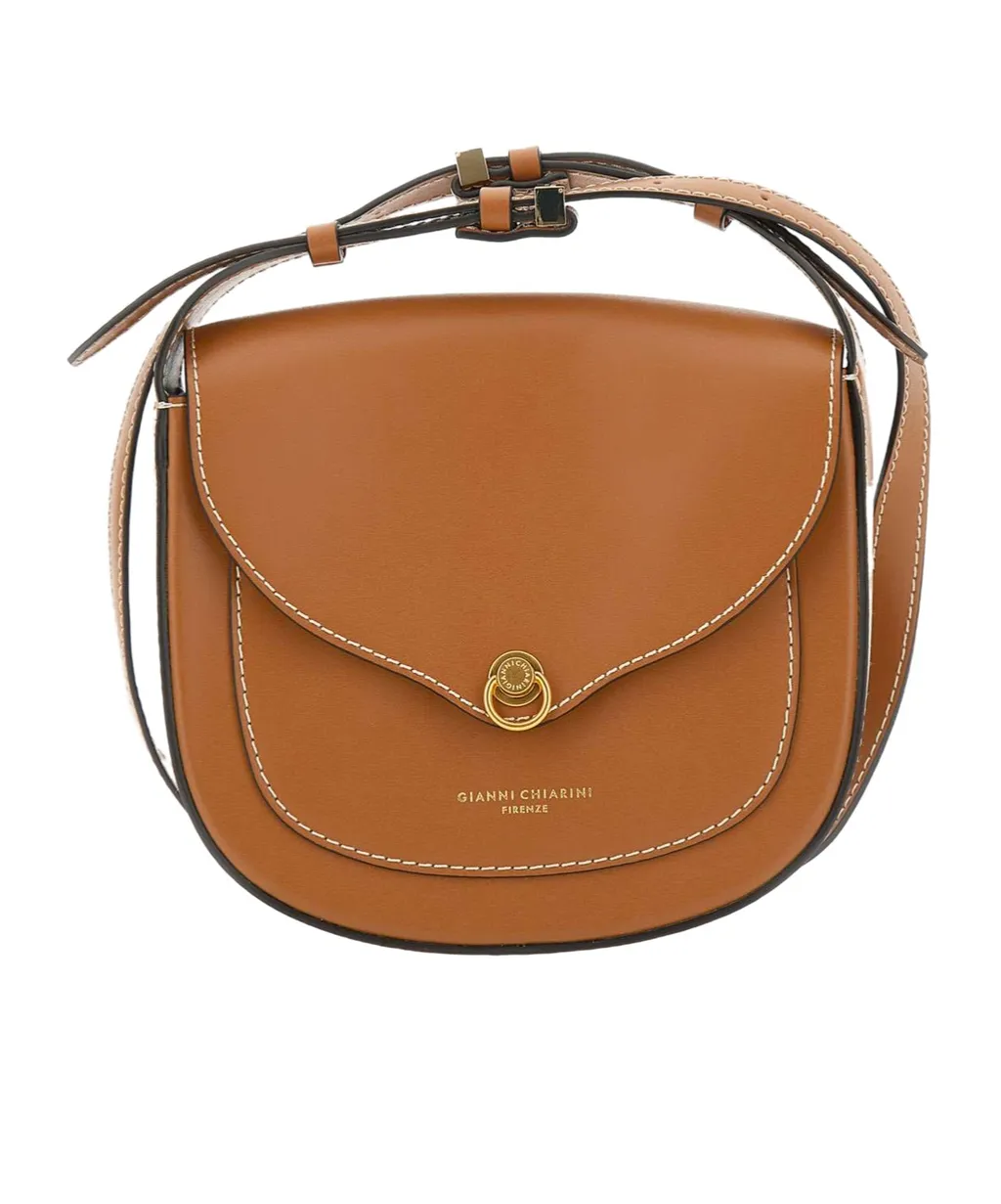 Gianni Chiarini Isa Logo Embossed Shoulder Bag