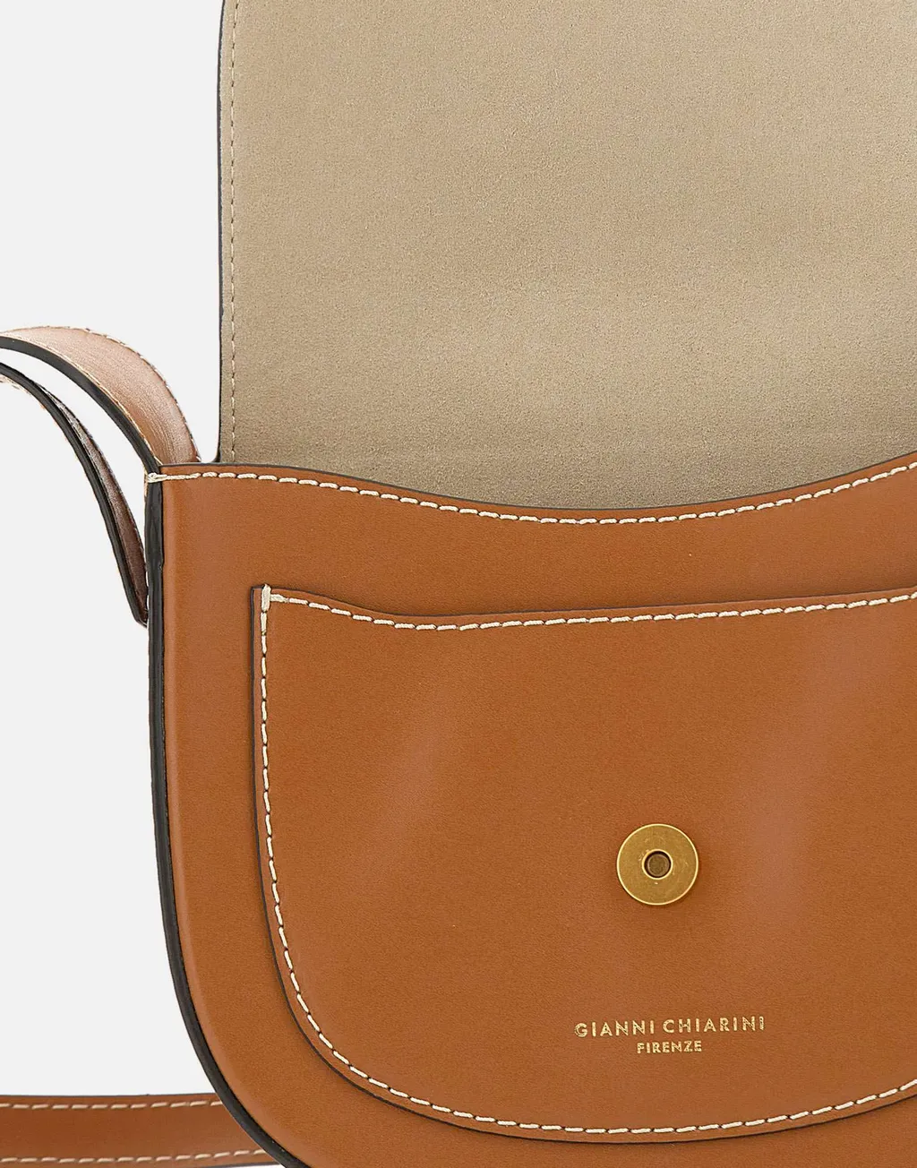 Gianni Chiarini Isa Logo Embossed Shoulder Bag