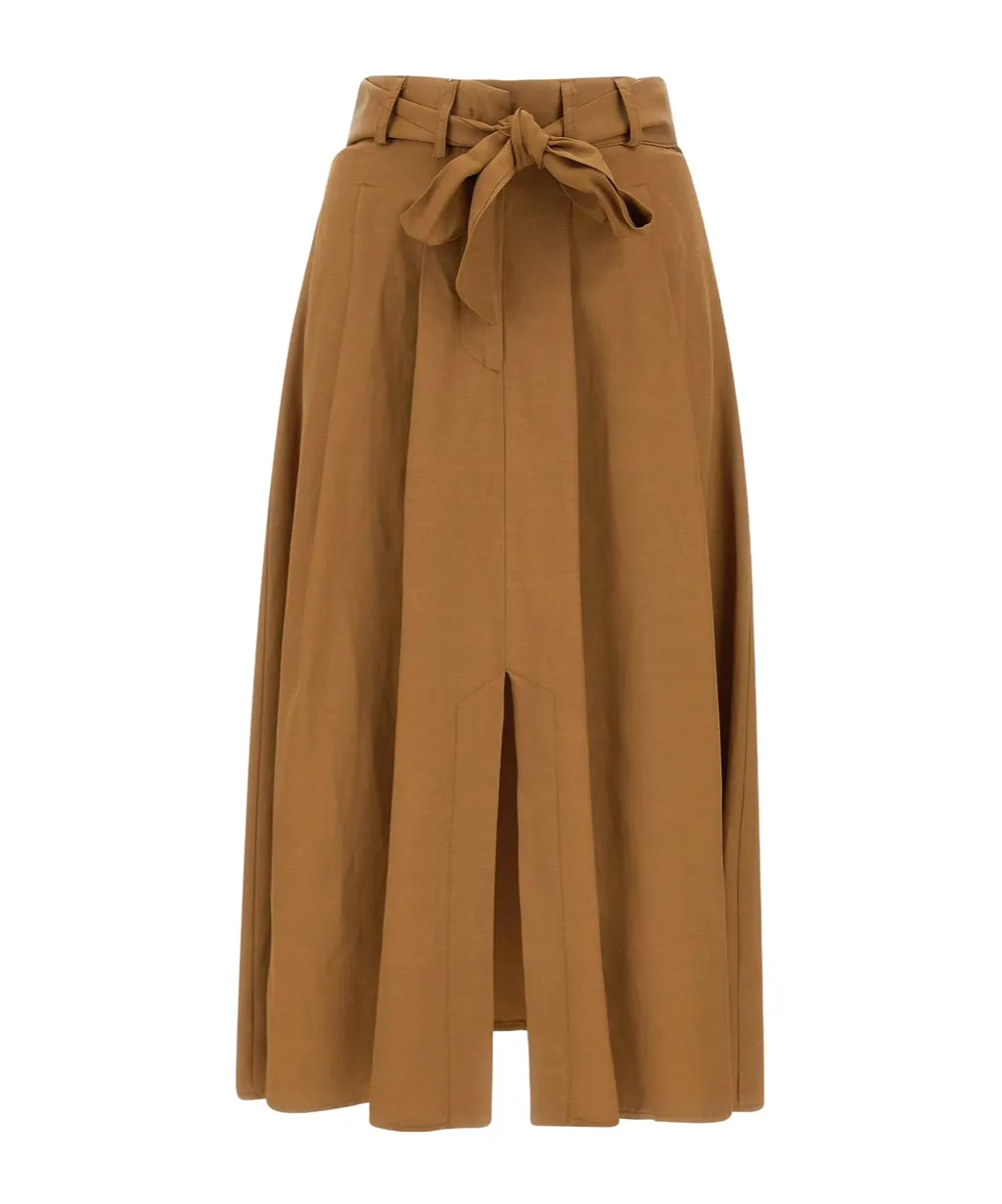 Pleated Midi Skirt
