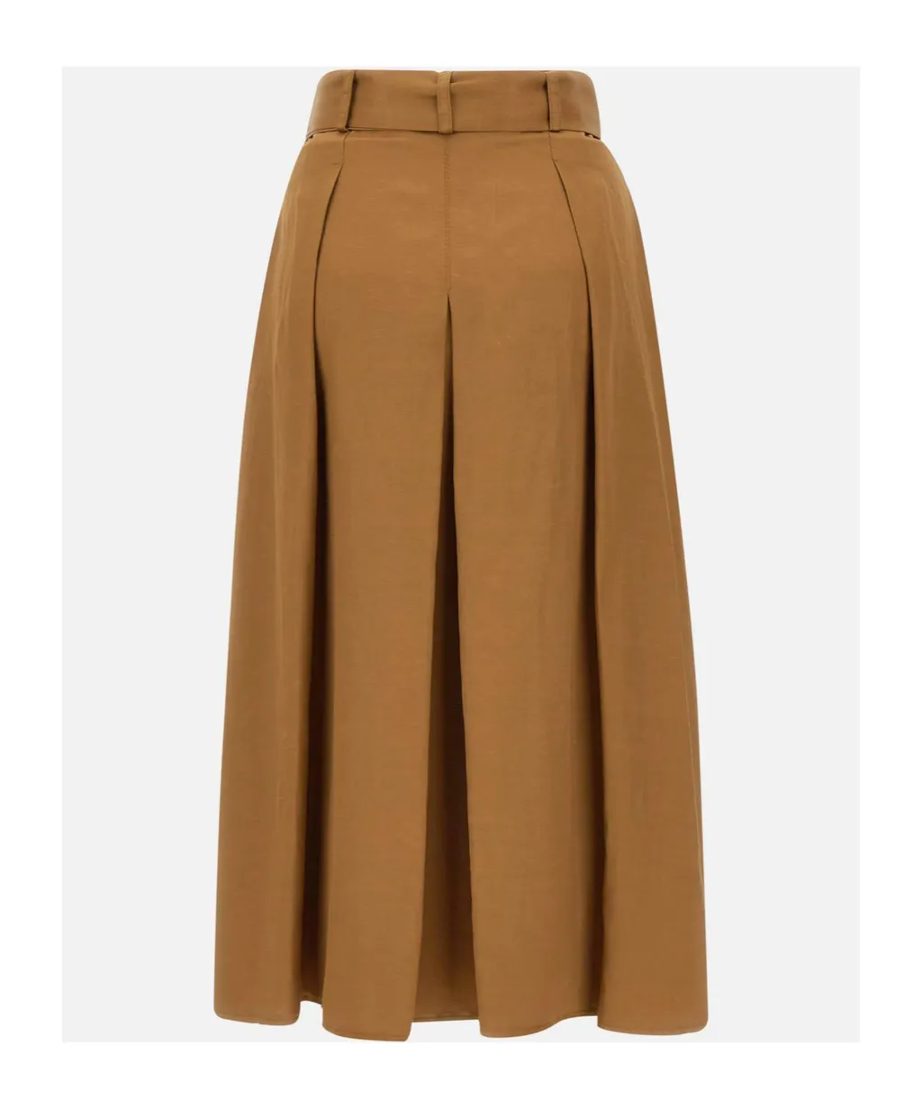 Pleated Midi Skirt