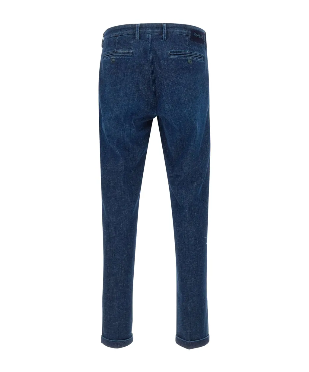 Re-Hash Slim-Fit Turn-Up Jeans