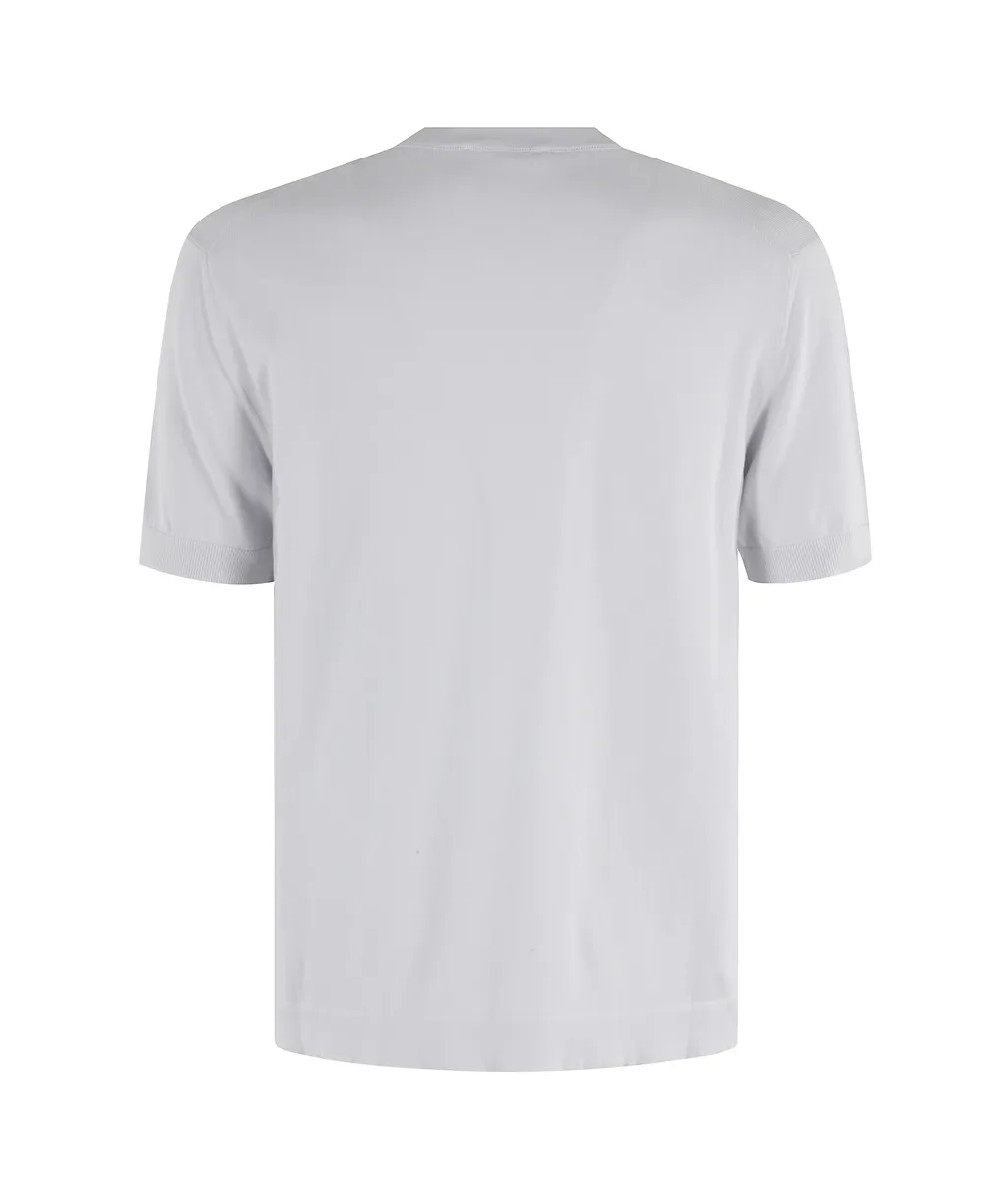 Short-Sleeved Knitted T-Shirt