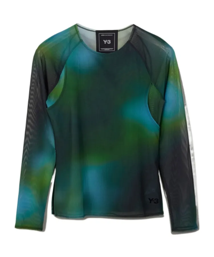 Y-3 Long-Sleeved Mesh Top