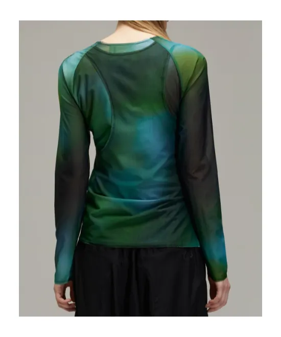 Y-3 Long-Sleeved Mesh Top