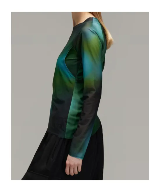 Y-3 Long-Sleeved Mesh Top