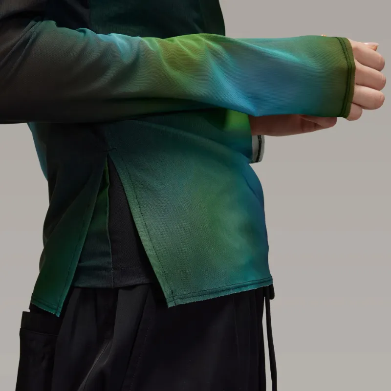 Y-3 Long-Sleeved Mesh Top