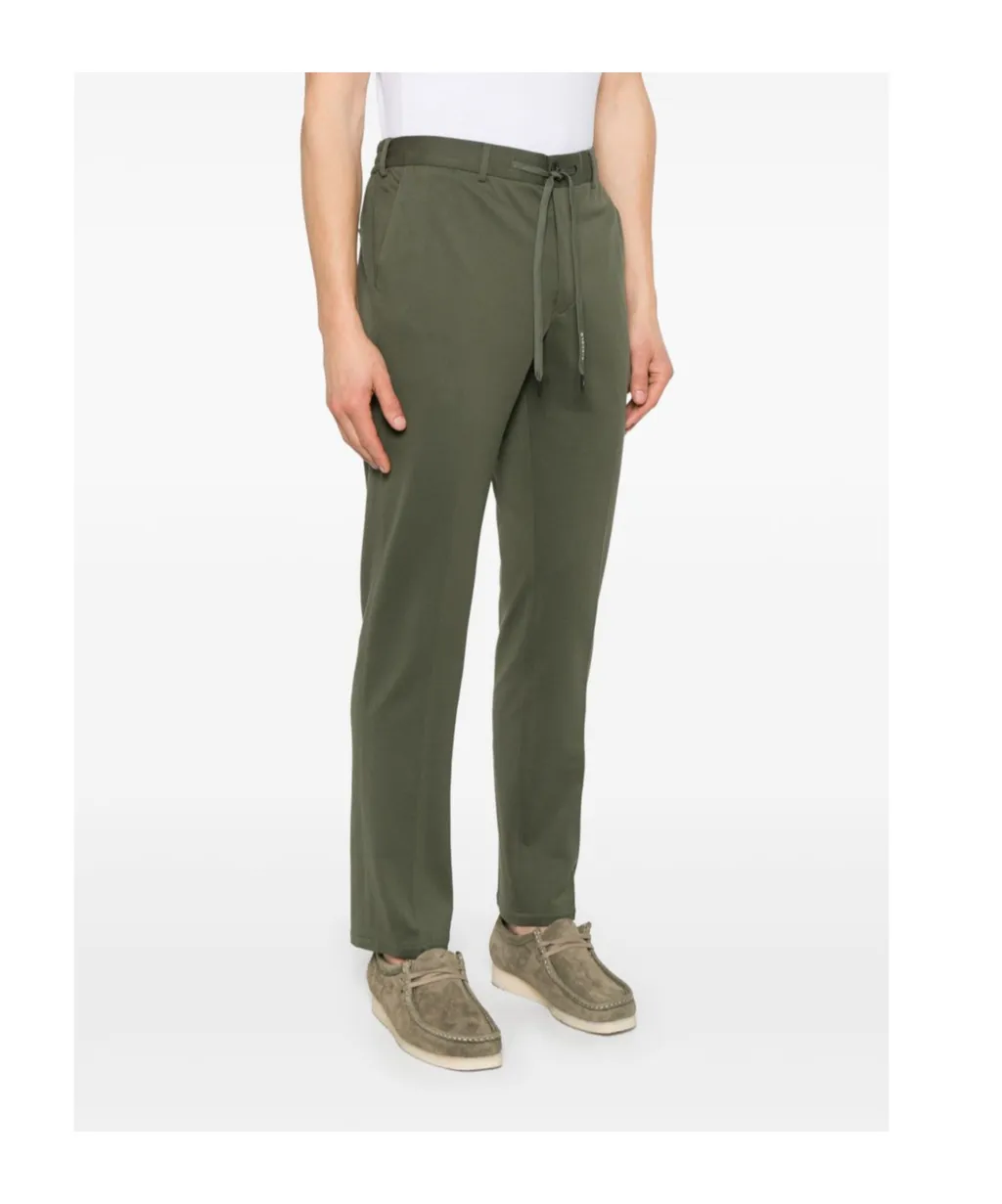 Piqu-Weave Trousers
