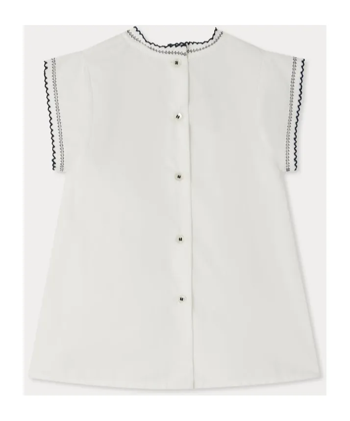 Eldorada Dress In Embroidered Poplin