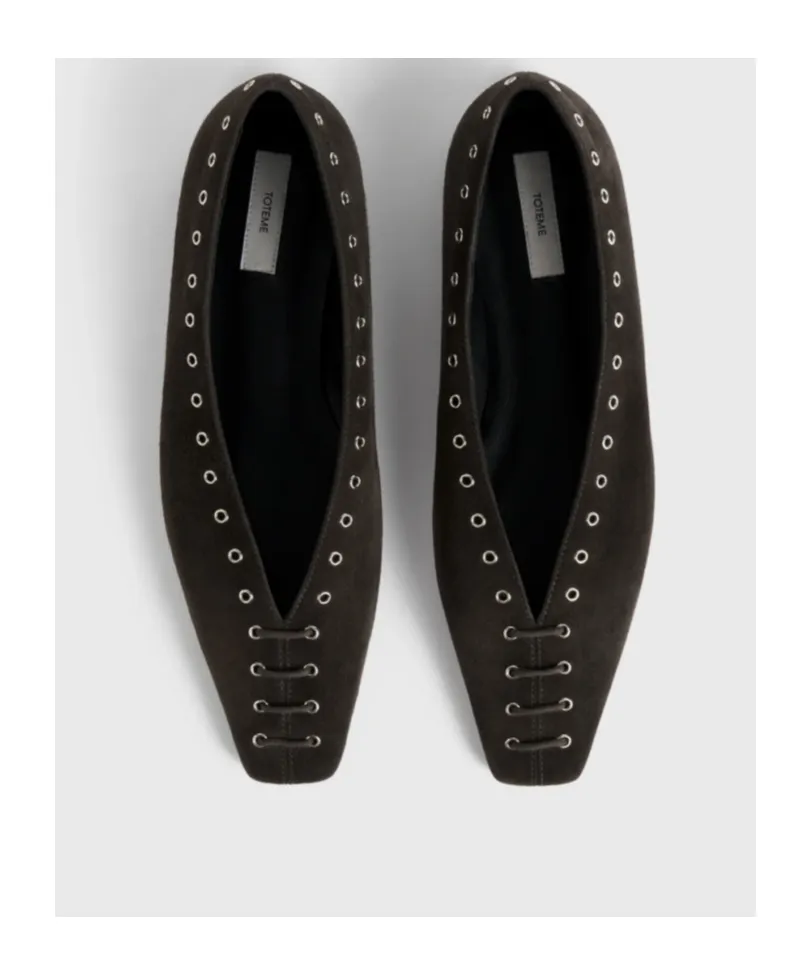 Suede Ballet Flats