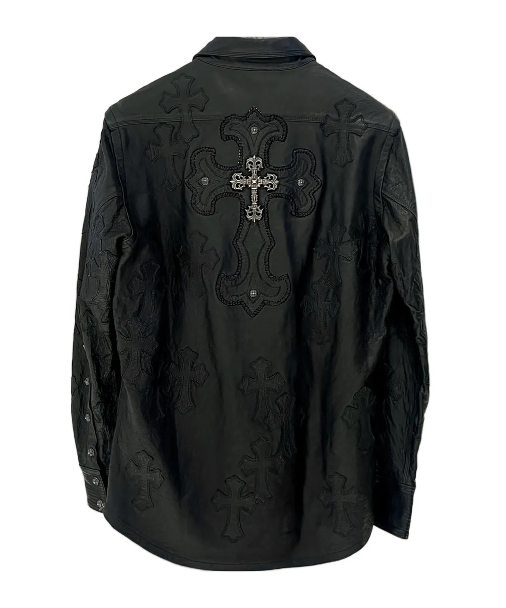 Long Sleeve Leather Jacket