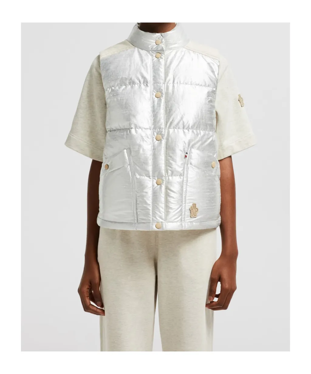 Moncler Grenoble Pinchot Lamé Down Vest