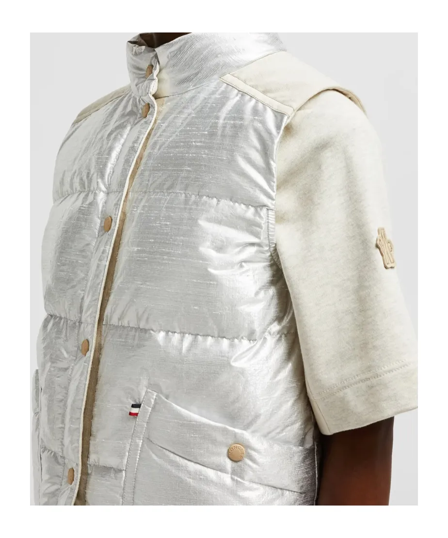 Moncler Grenoble Pinchot Lamé Down Vest
