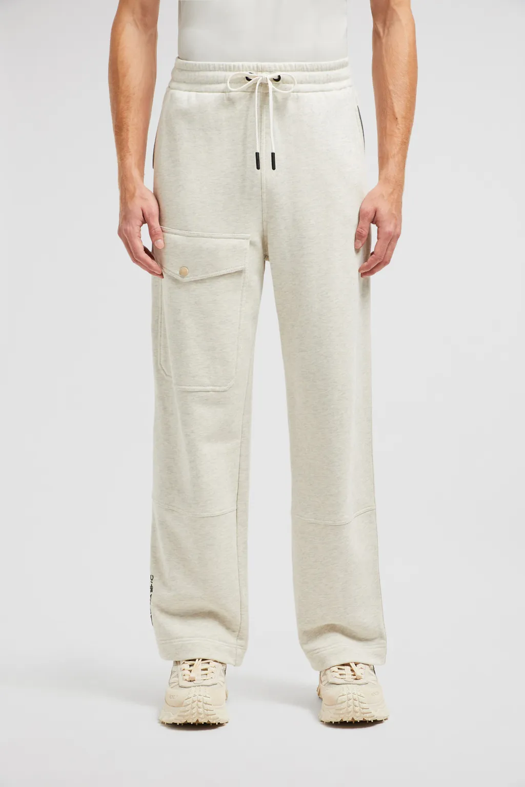 Embossed Logo Cotton Track Pants