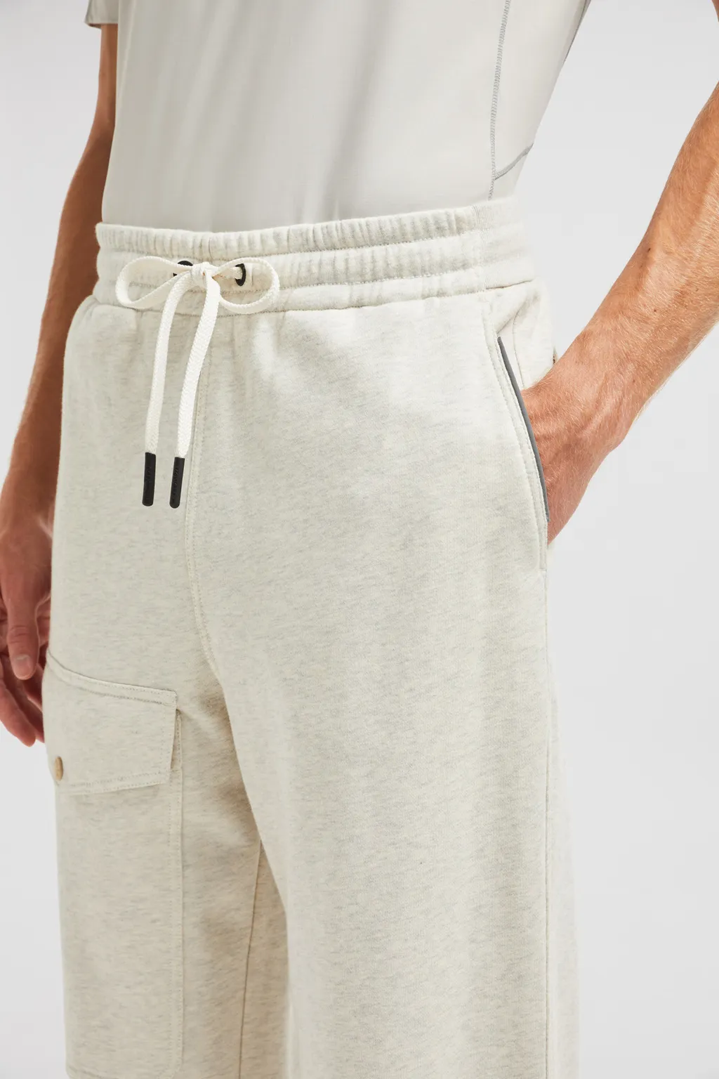 Embossed Logo Cotton Track Pants