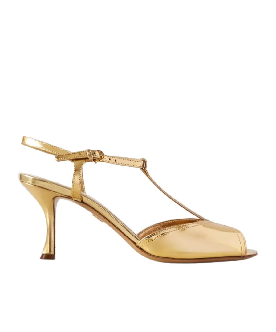 Ferragamo T-Strap Peep Toe Sandals