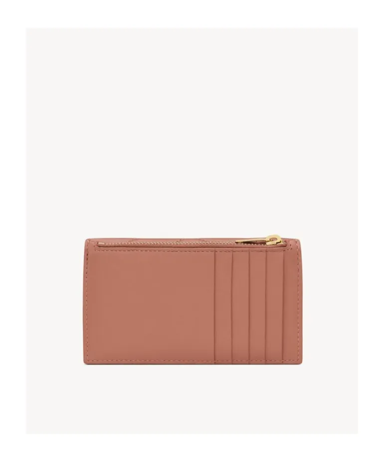 Cassandre Fragments Flap Card Case In Lambskin