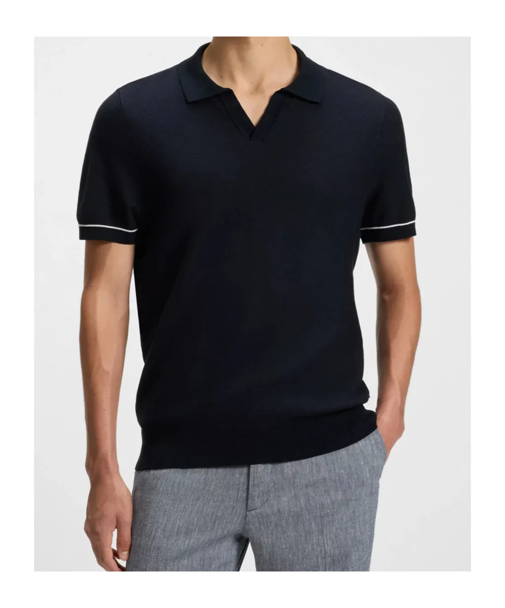 V-Neck Polo Shirt