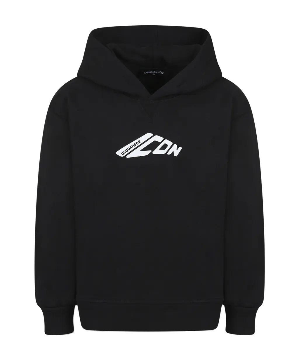 Dsquared2 Kids Icon Logo Printed Hoodie