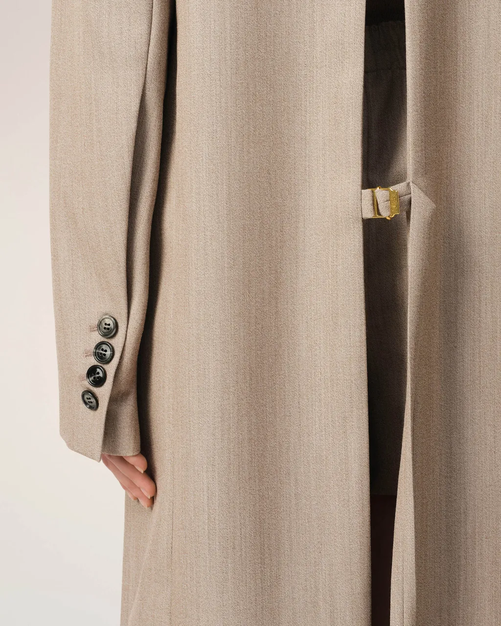 Ami Paris Back Slit Long Coat