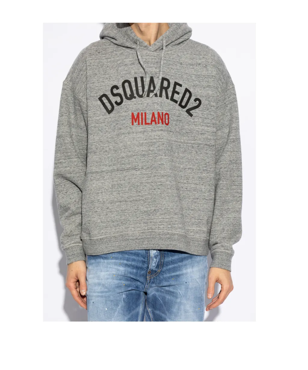 Dsquared2 Logo Printed Drawstring Hoodie