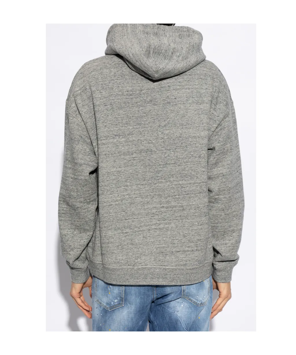 Dsquared2 Logo Printed Drawstring Hoodie