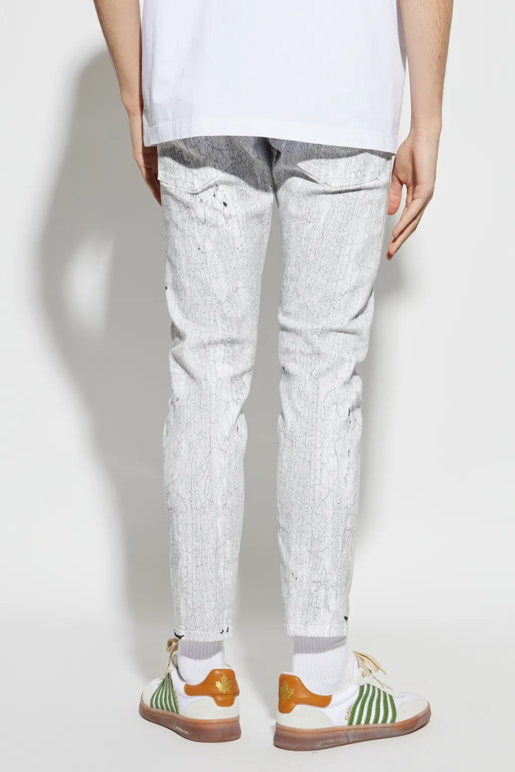 Dsquared2 Crinkled Slim Skater Jeans