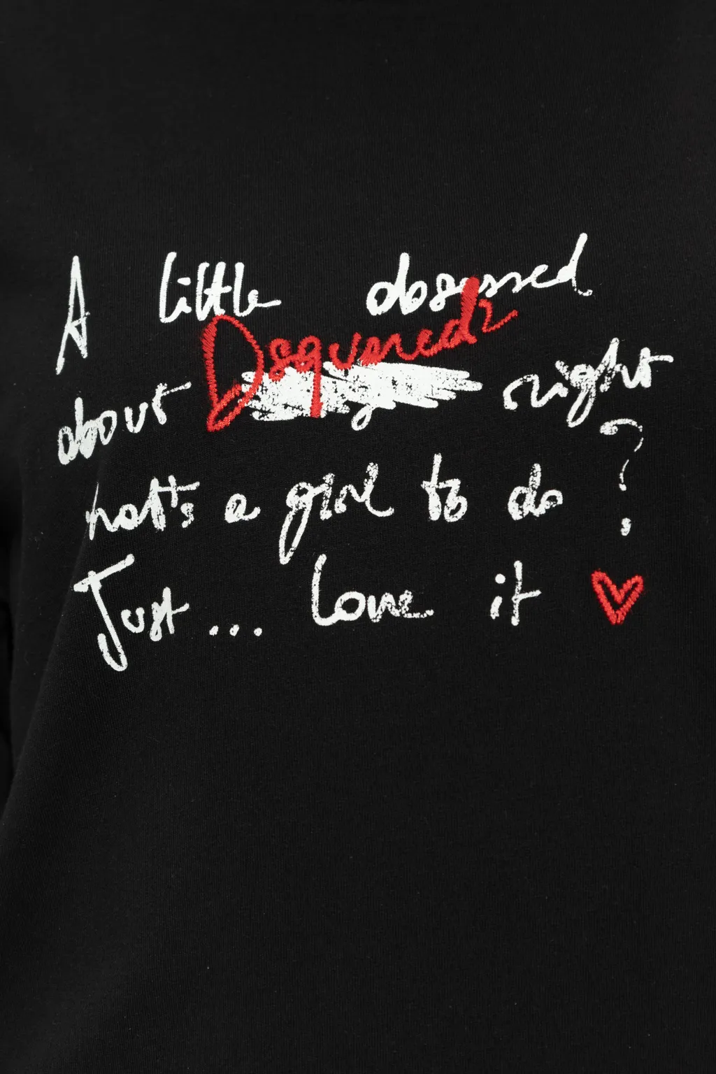 Dsquared2 Logo Embroidered Crewneck T-Shirt
