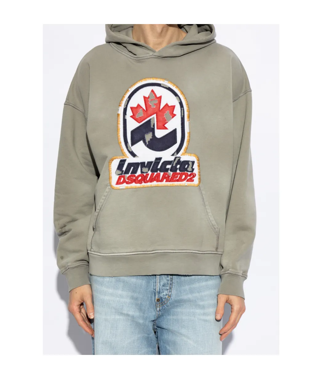 Dsquared2 Logo Patch Hoodie