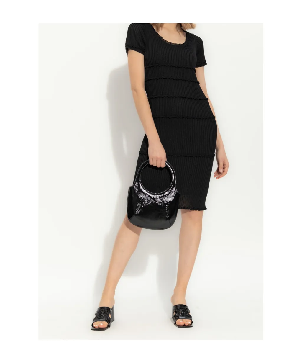 Dsquared2 Short-Sleeved Midi Ribbed Dress