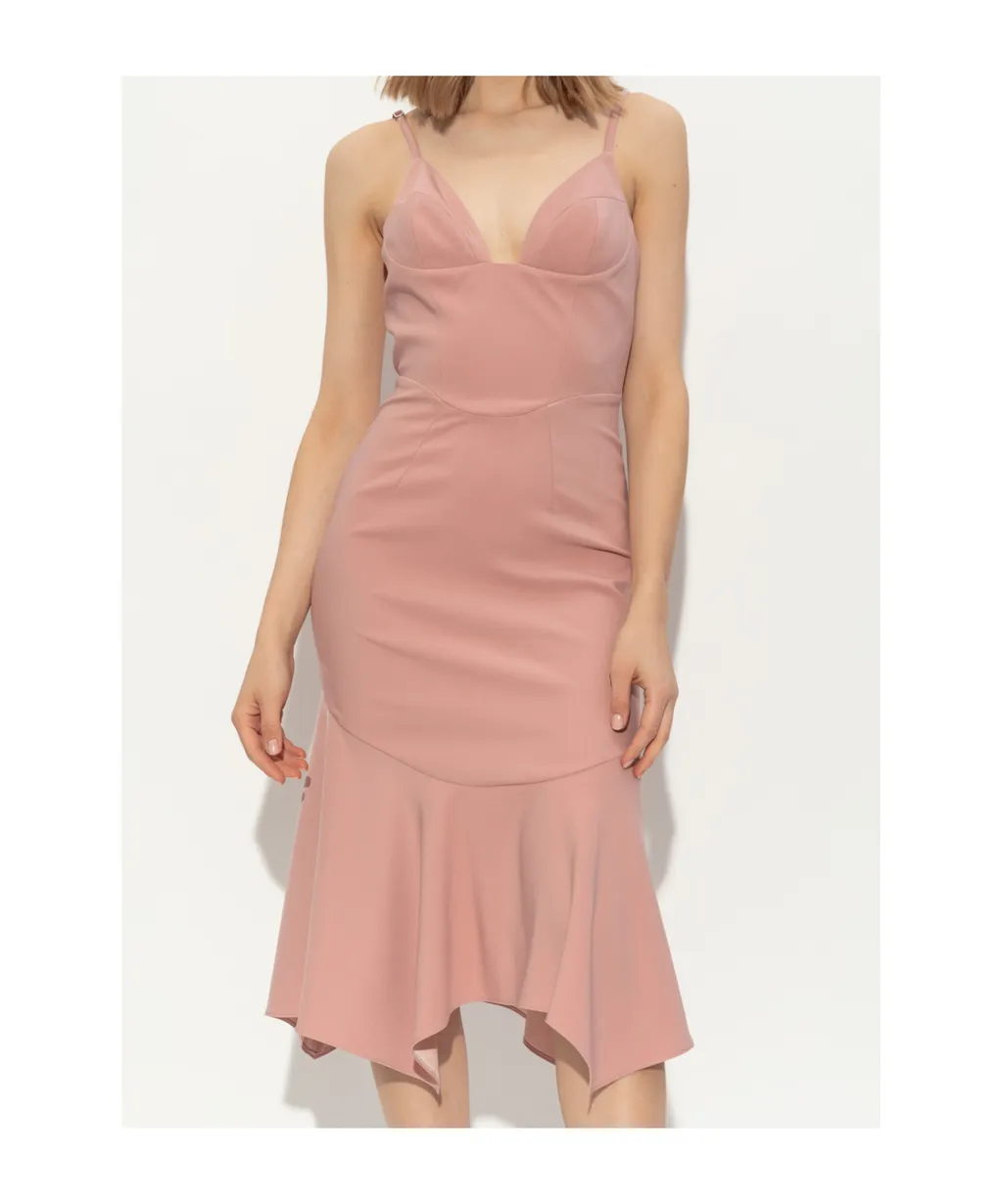 Dsquared2 Corset Style Midi Strappy Dress