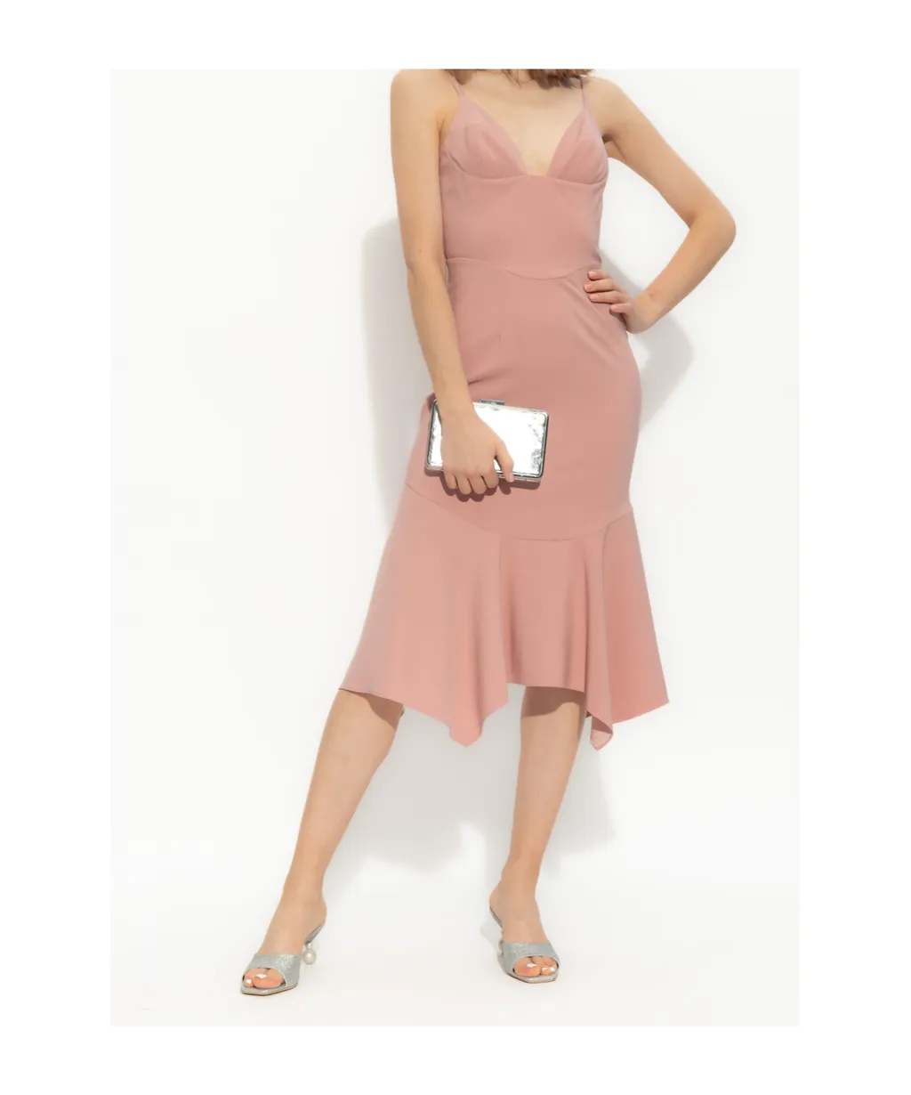 Dsquared2 Corset Style Midi Strappy Dress