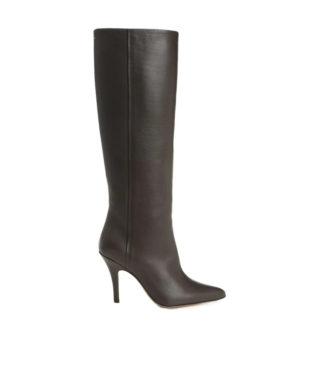 Mm6 Maison Margiela Slip-On Knee-High Boots