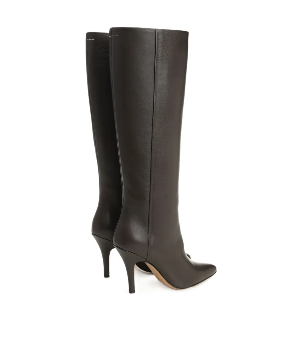 Mm6 Maison Margiela Slip-On Knee-High Boots