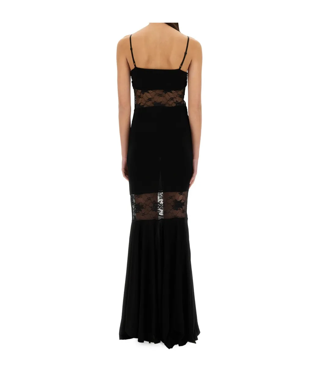 Nina Ricci Mermaid Dress With Lace Panels
