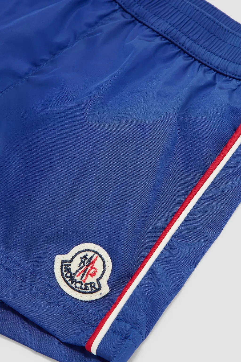 Tricolor-Trimmed Swim Shorts