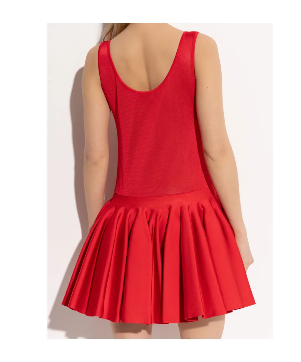 Knitted Godet Mini Dress