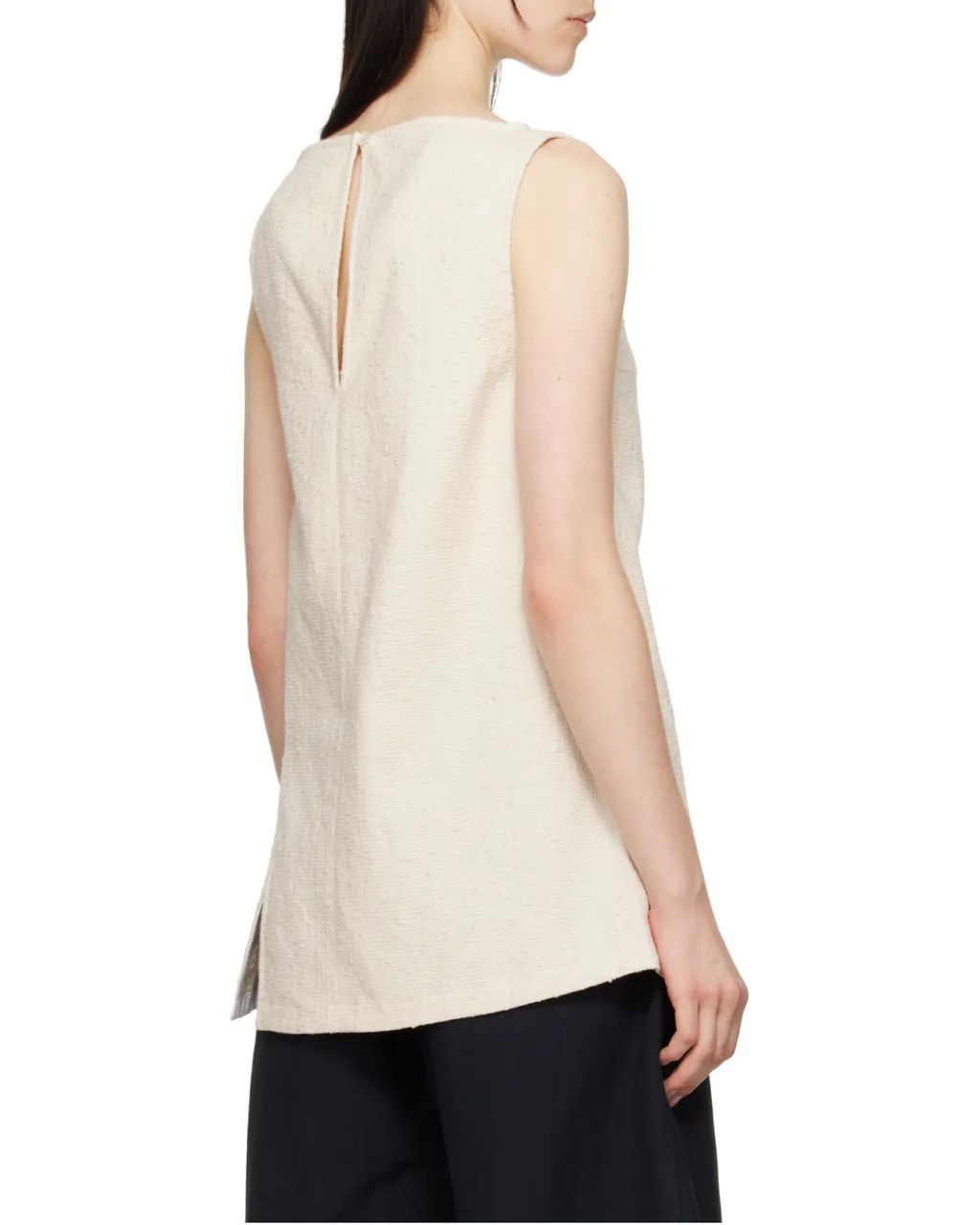 Boat-Neck Sleeveless Top