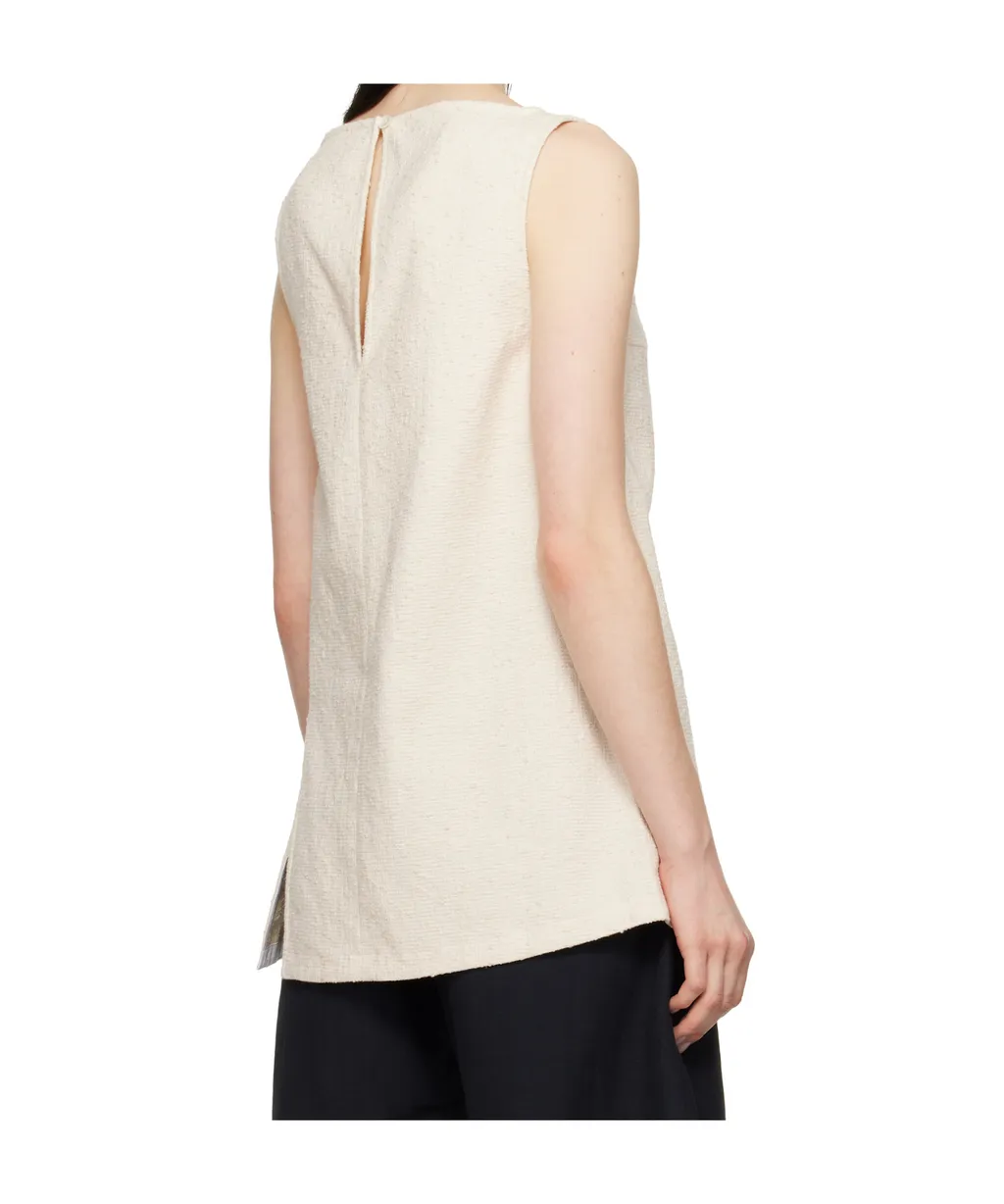 Boat-Neck Sleeveless Top