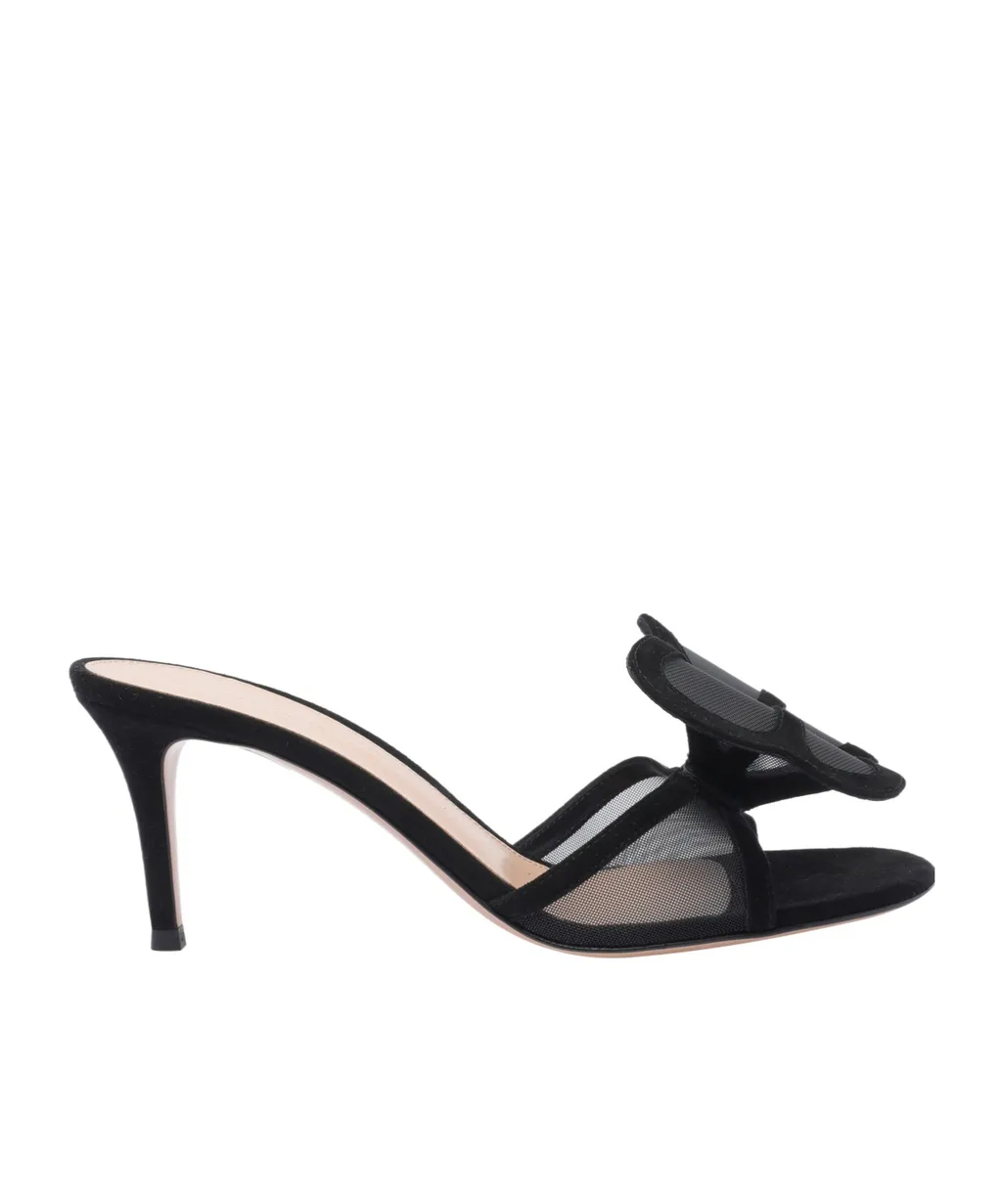 Gianvito Rossi Bow Accent Sandals