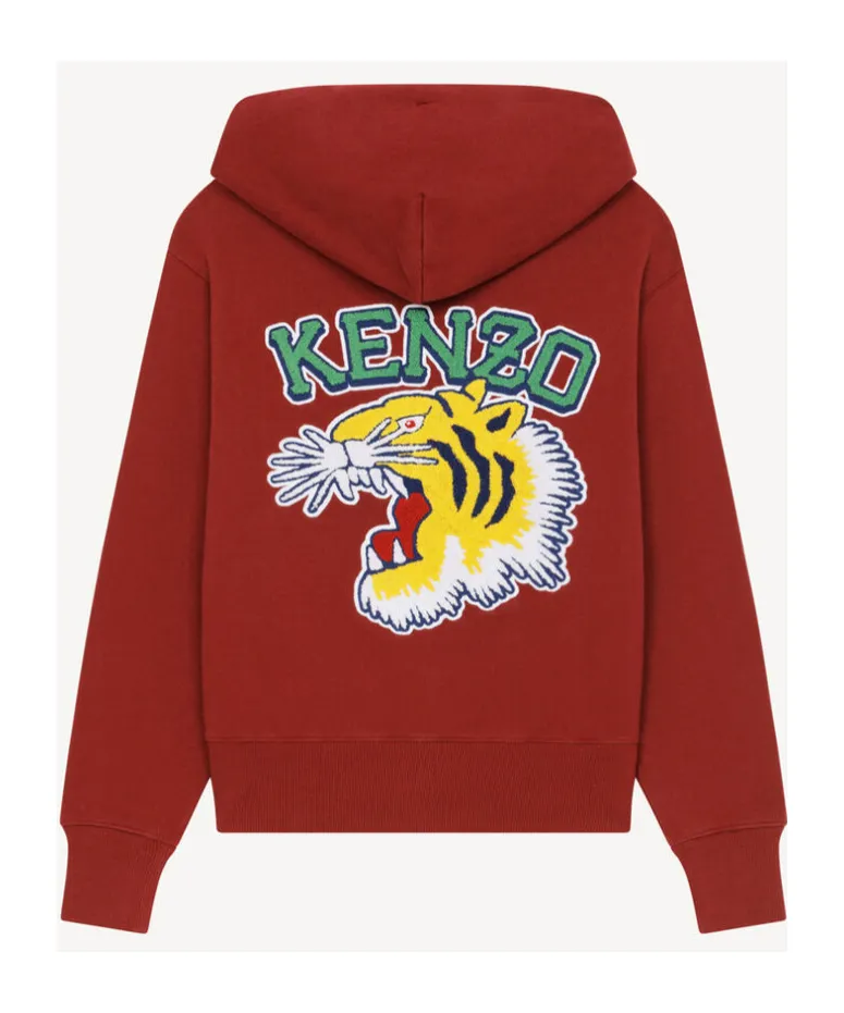 Oversized Hoodie Tiger Varsity