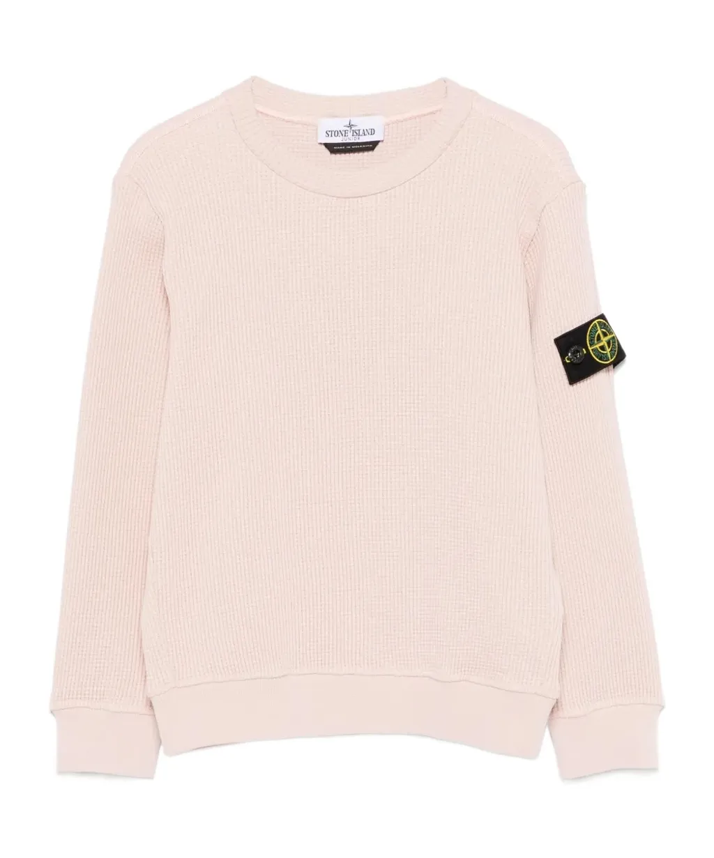Stone Island Junior Crewneck Sweatshirt With Logo